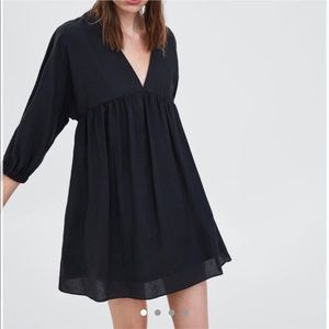 Zara - Black babydoll dress